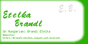 etelka brandl business card